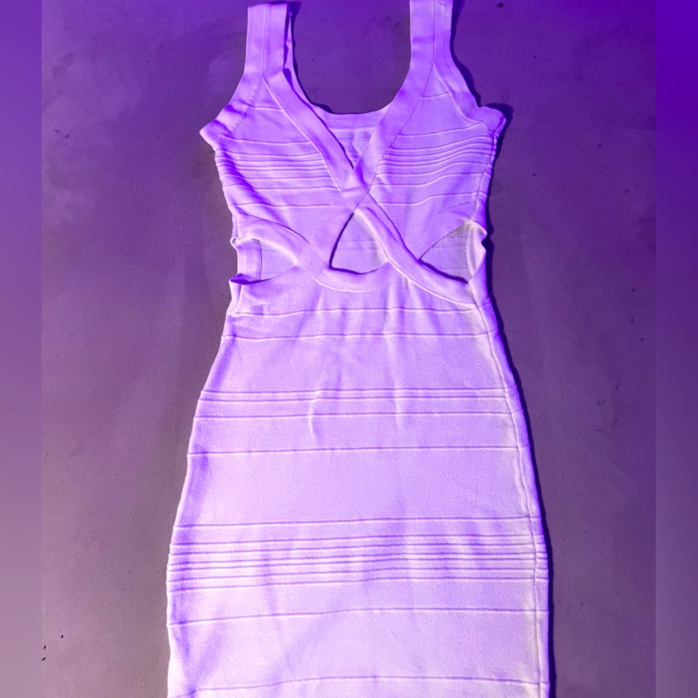White mini dress